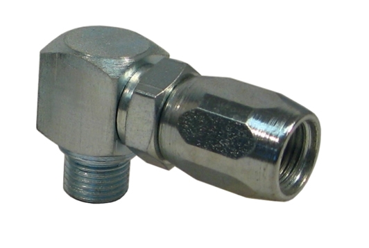 Winkeladapter deluxe mit Linear Drehgelenk für 4-Backen-Hydraulik-Greifmundstück M10x1 Winkeladapter deluxe mit Linear Drehgelenk für 4-Backen-Hydraulik-Greifmundstück R1/8"