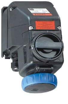 Accoppiatore EX per R50 12ex; per uso all’interno della Zona Ex 1, serie 8571 in acciaio, Pumpe, Ventil, elektrischer Stelluator, Industriell, blauer Knopf