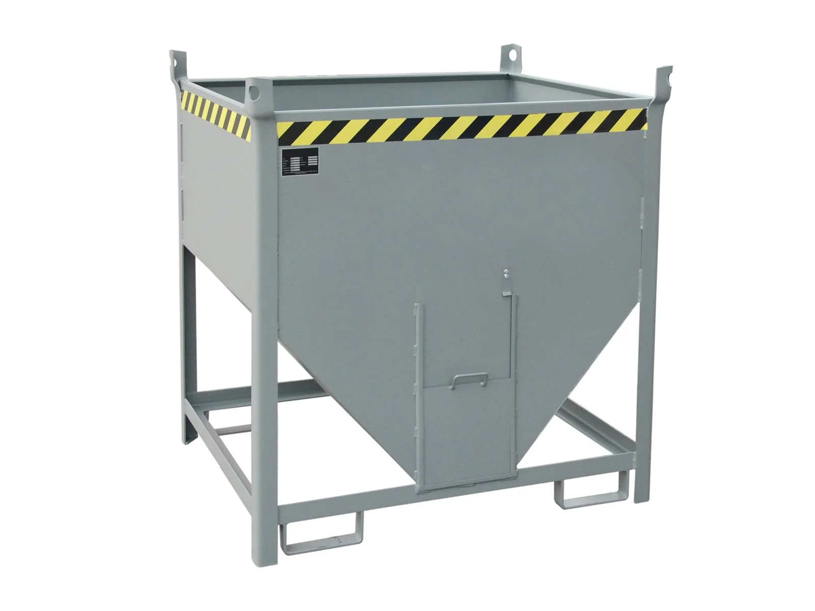 Contenitore per silos SGS 75, 0,75 m³, 1000x1200x1260 mm, RAL 7005 grigio topo