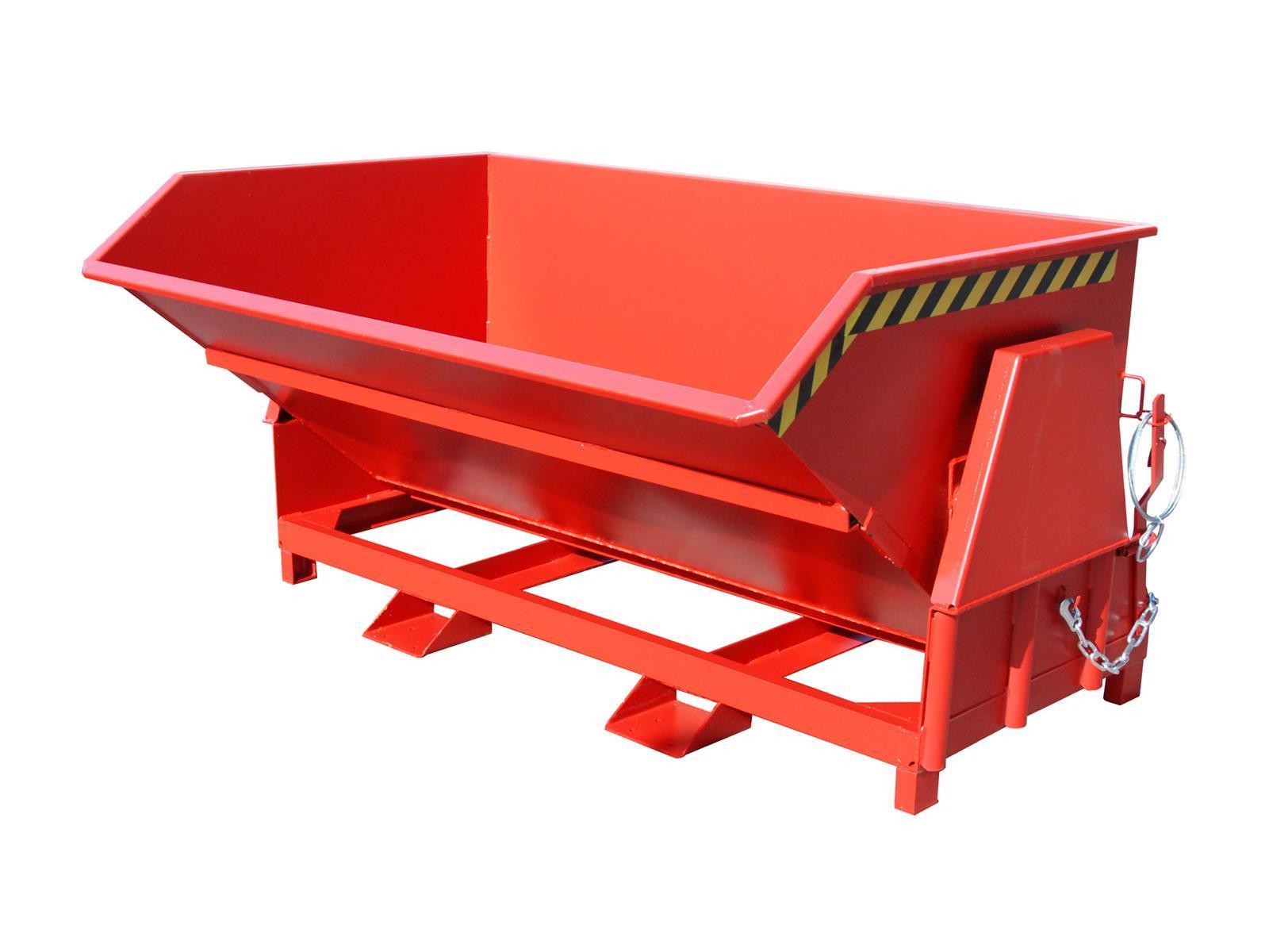 Kippbehälter BK 200 2m³ 1670x2150x1175mm RAL 3000 Feuerrot