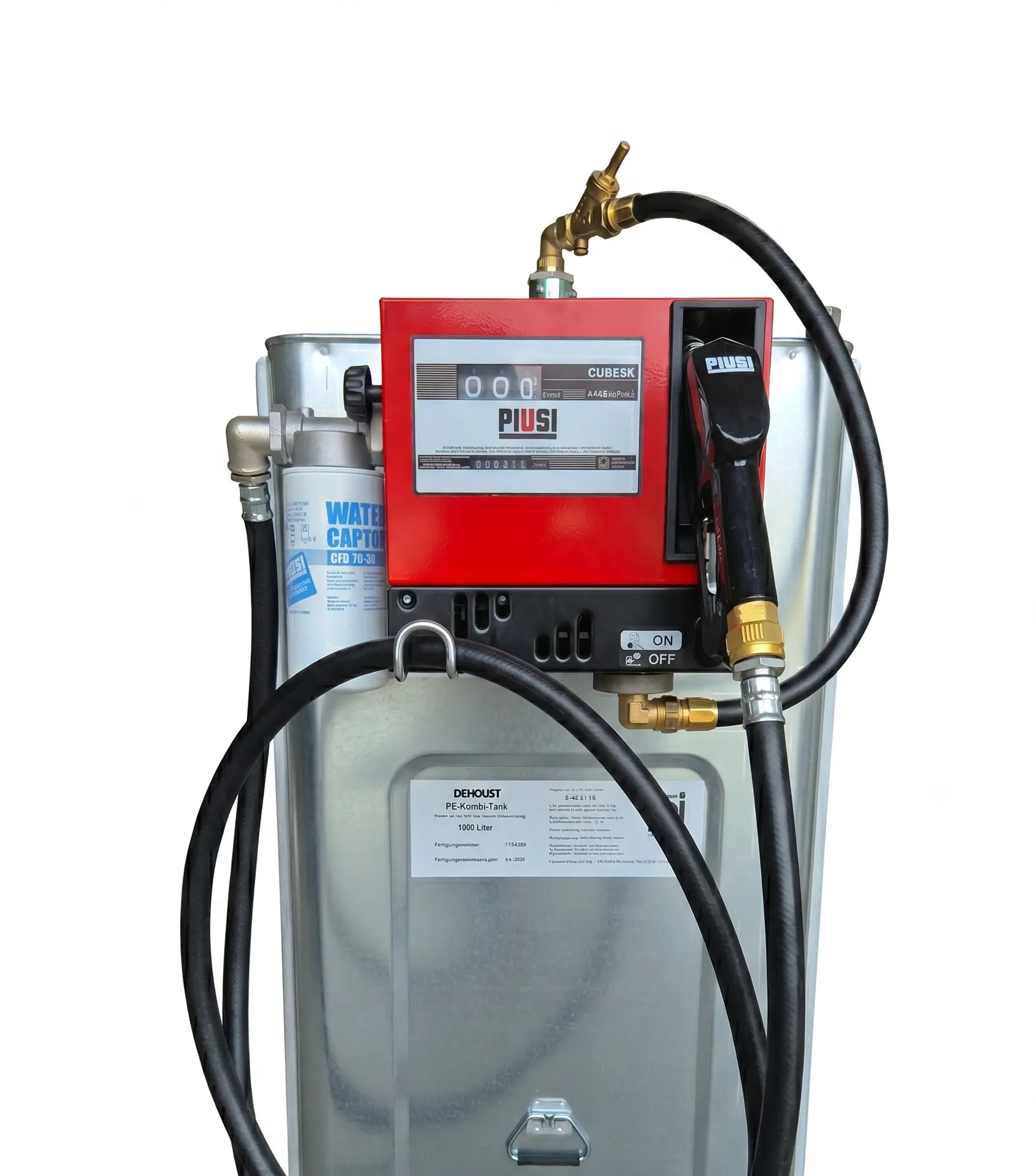 Hoftankstelle Komplettsystem 1000L mit Dieselpumpe & Filter
