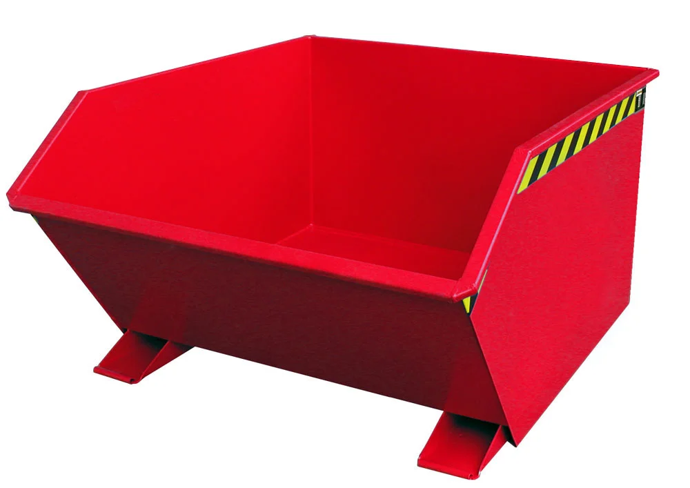 Tipping Container GU 1000 1m³ 1640x1280x780mm RAL 3000 Fire Red