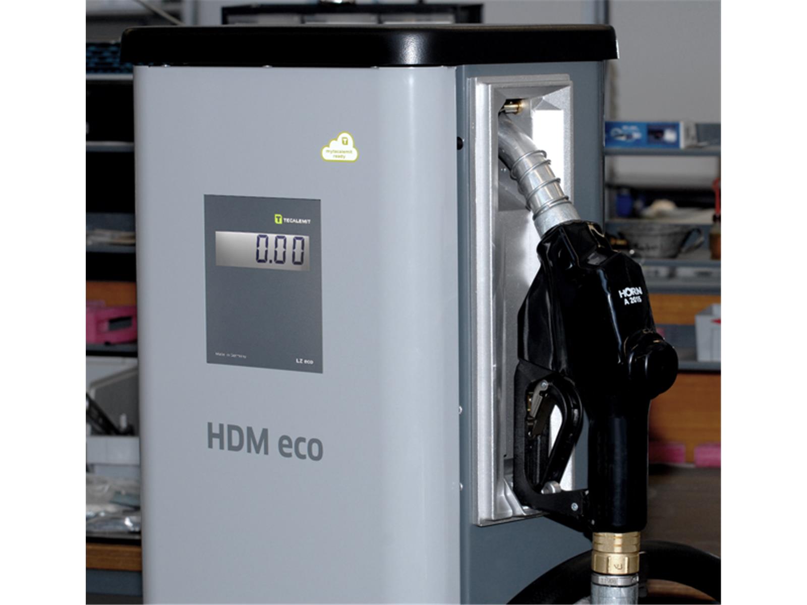 Distributore diesel HDM 100 eco con contatore di litri TECALEMIT, colonna di erogazione