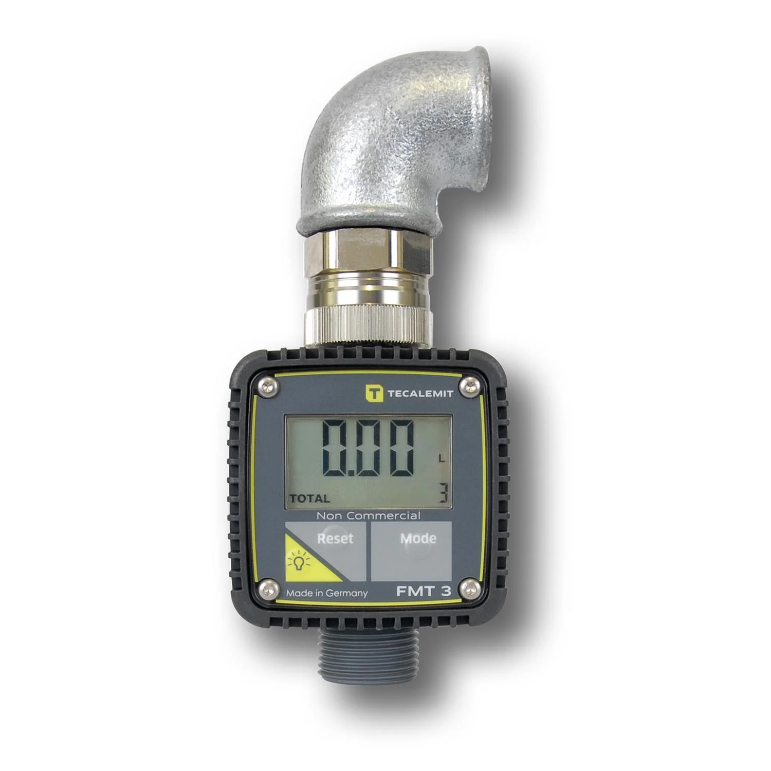 Misuratore di flusso elettronico FMT 3 III - Kit di aggiornamento del contatore HORNET 50/80, Gasdichtes Messgerät, Druckmessgerät, Metallgehäuse, Ventilwinkel-Adapter, Anzeige LCD