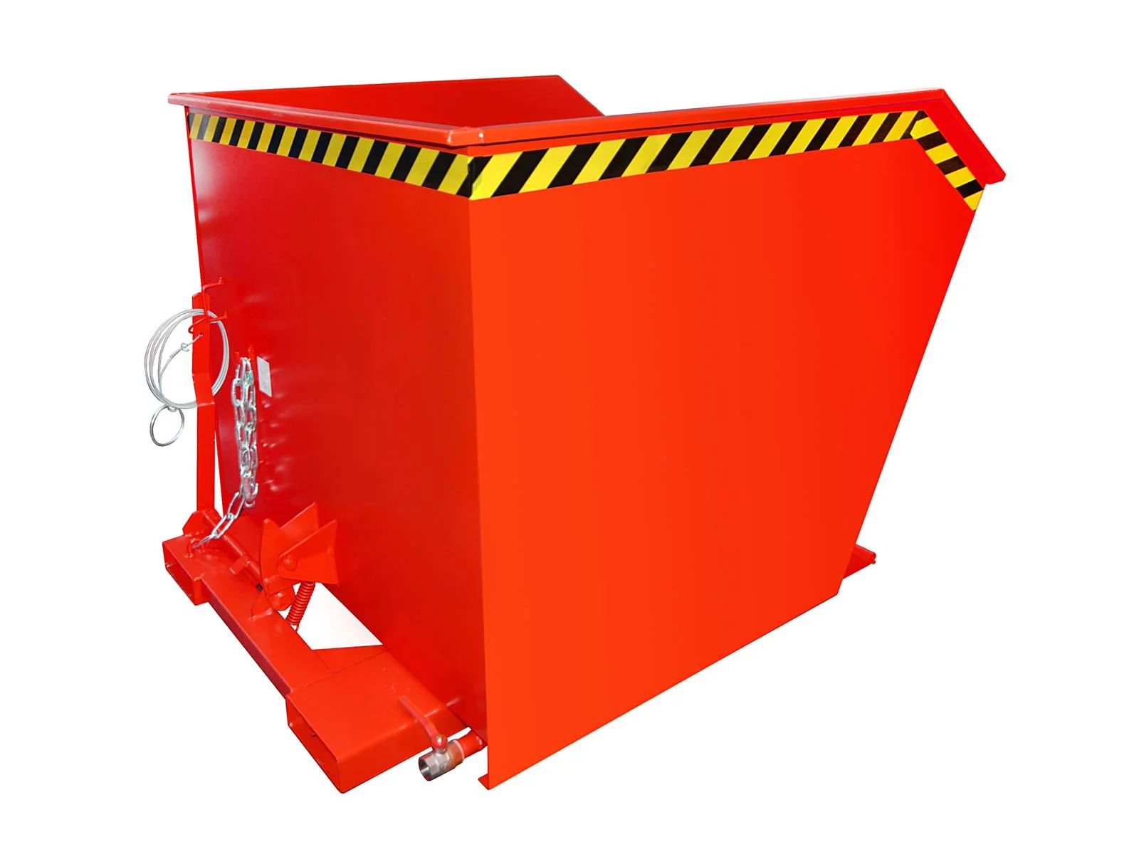 Contenitore per trucioli SGU 100, 1,00 m³, 1640 × 1280 × 780 mm, RAL 3000 Rosso fuoco
