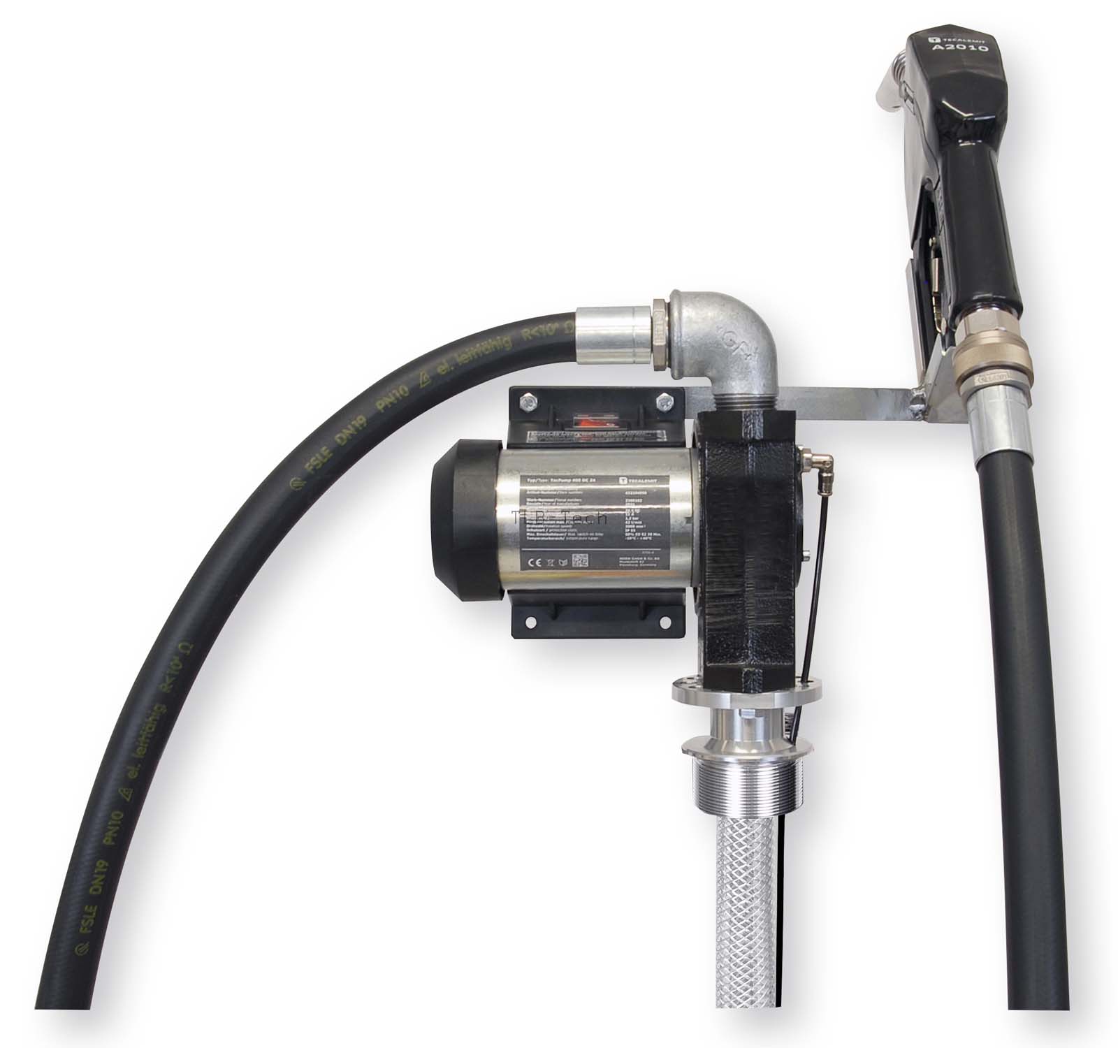 Elektropumpe TecPump 400 DC 12V oder 24V im Set Elektropumpe TecPump 400 DC 12V im Set 8m Abgabeschlauch ohne Zählwerk