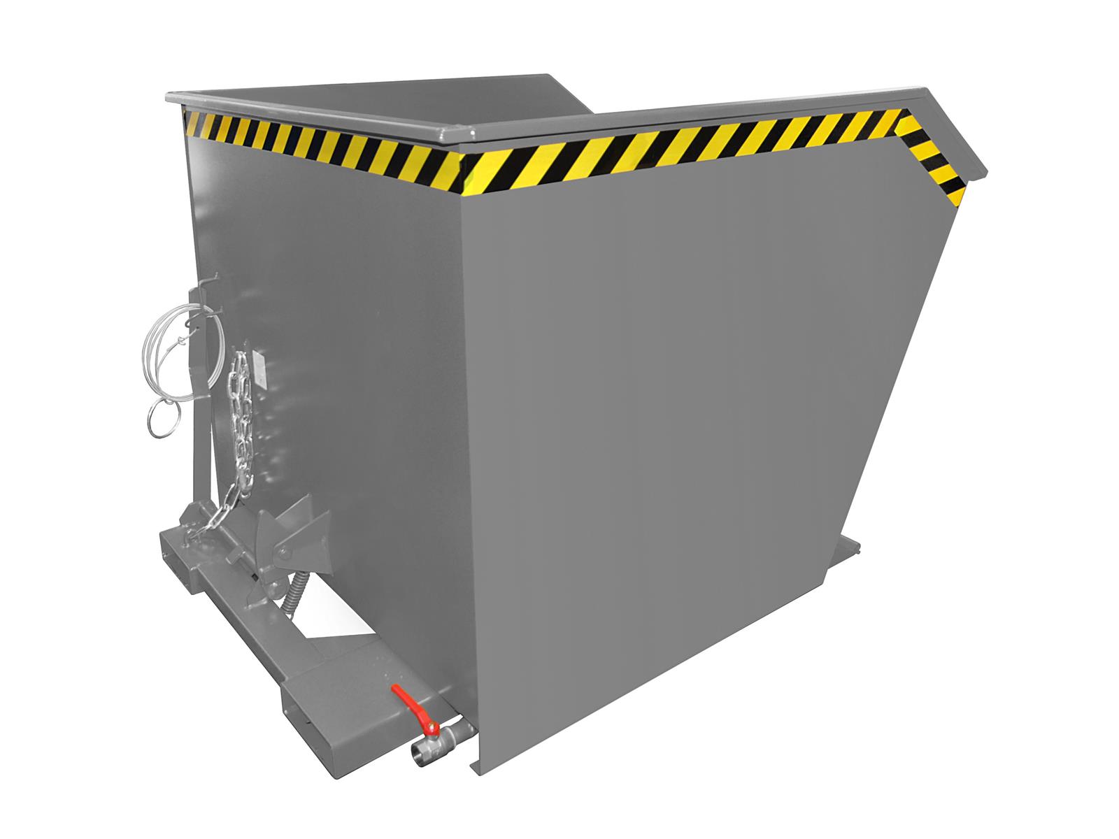 Spänebehälter SGU 100 1,00m³ 1640x1280x780mm RAL 7005 Mausgrau