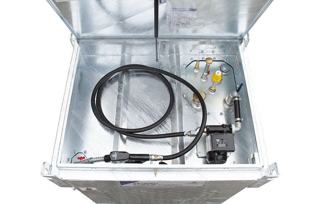 Stazione di rifornimento mobile Quadro serbatoio diesel a parete singola con pompa Rietberg