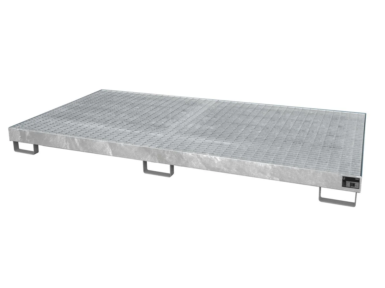 Regalwannen 2650x1300x206mm 240 Liter mit Gitterrost feuerverzinkt