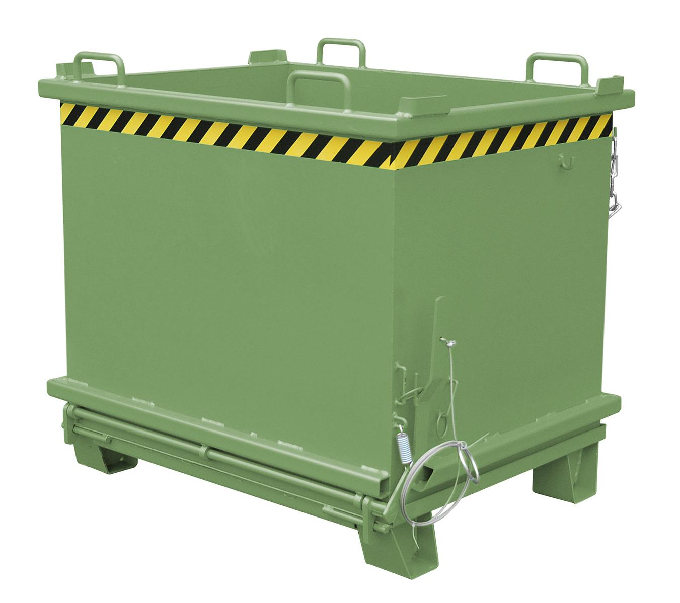 Klappbodenbehälter SB 1500 1,50m³ 1035x1910x1160mm RAL 6011 Resedagrün