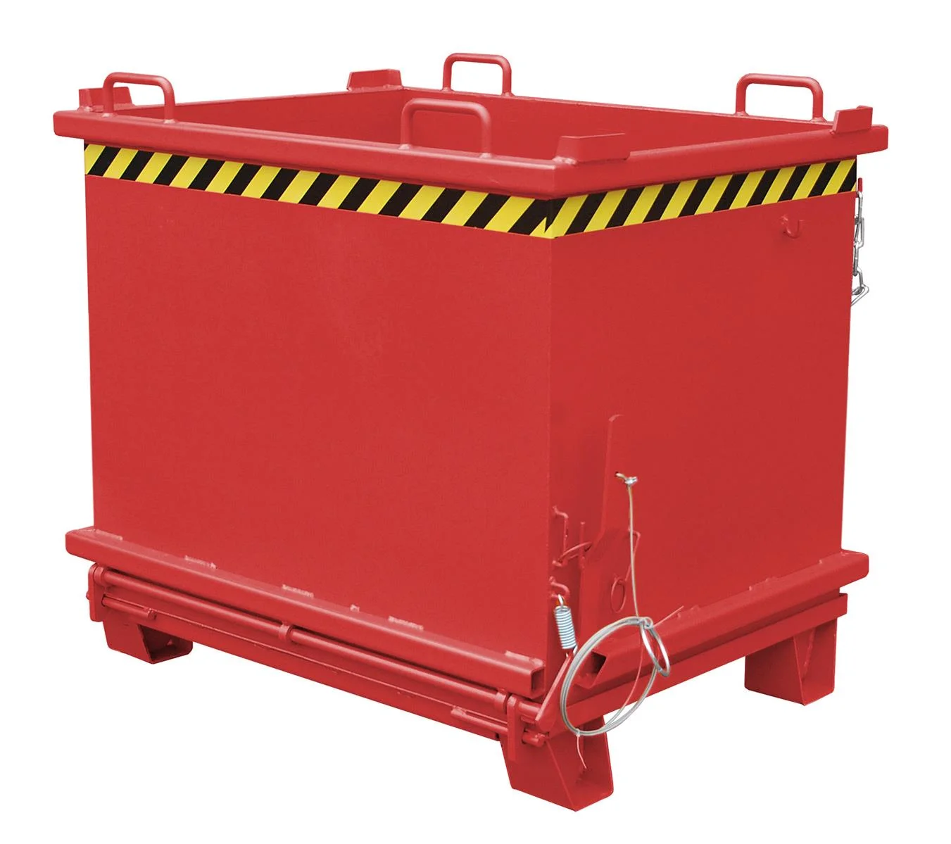 Contenitore a fondo pieghevole SB 1500 1,50 m³ 1035x1910x1160 mm RAL 3000 Rosso fuoco