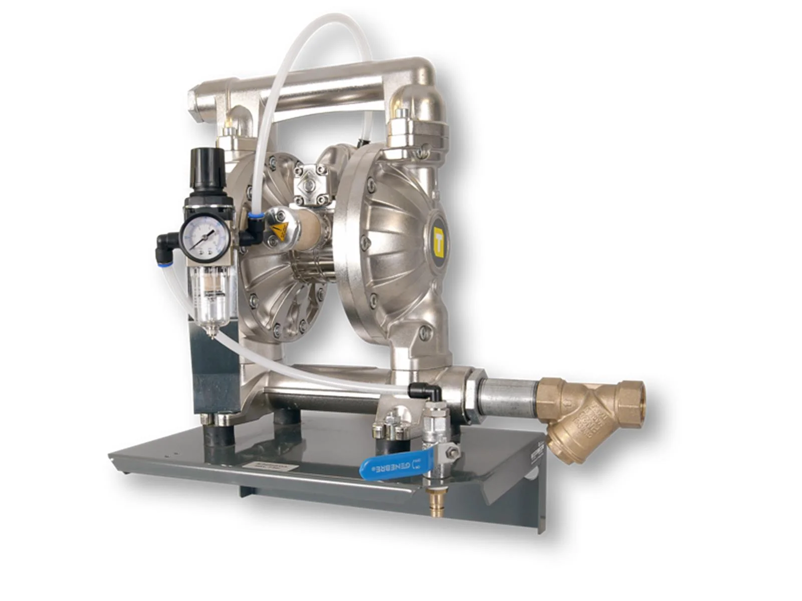 Pompa a doppia membrana per lo smaltimento dell'olio, 3/4'', pneumatica.