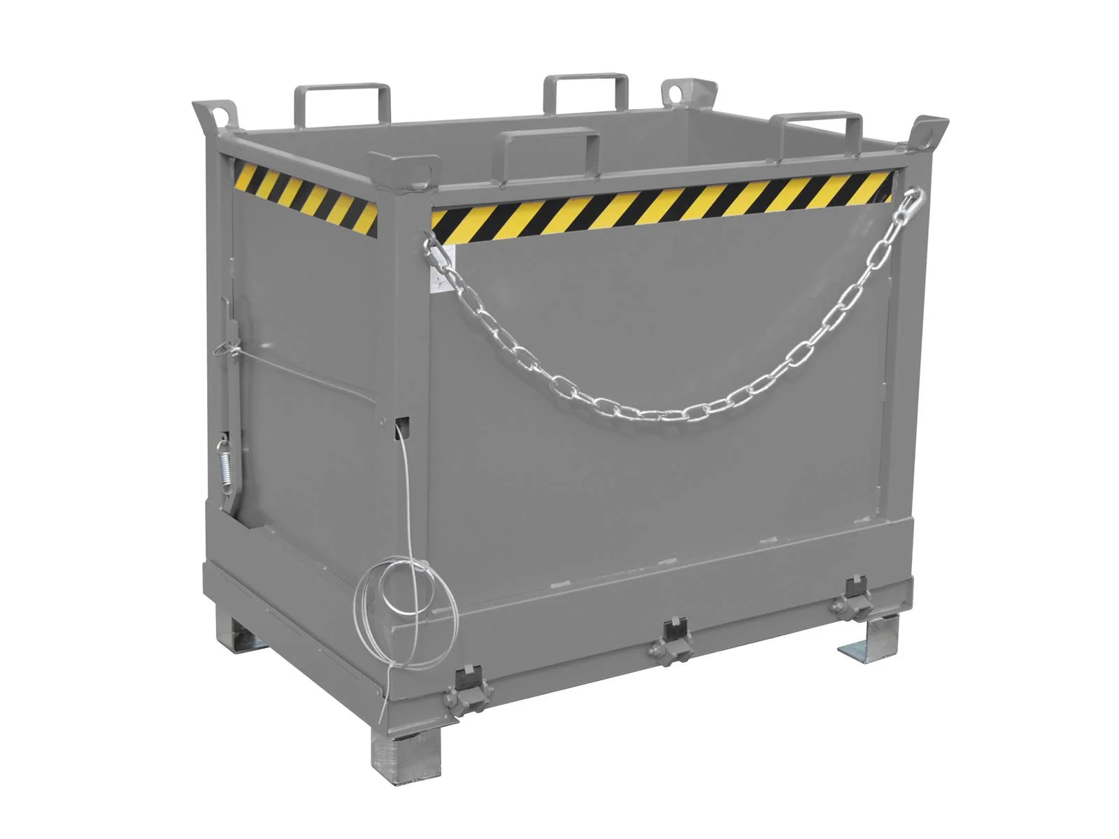 Klappbodenbehälter FB 750 0,75m³ 840x1245x1145mm RAL 7005 Mausgrau