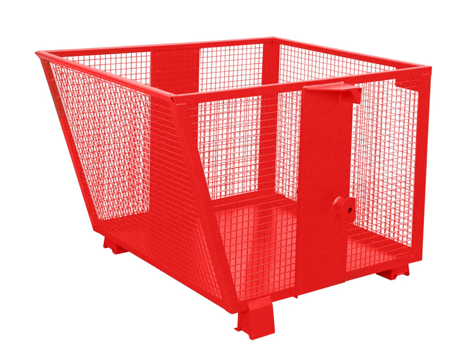 Contenitore a griglia BSK-G 90, capacità 0,9 m³, per merci leggere, ribaltamento con traversa per carrello elevatore