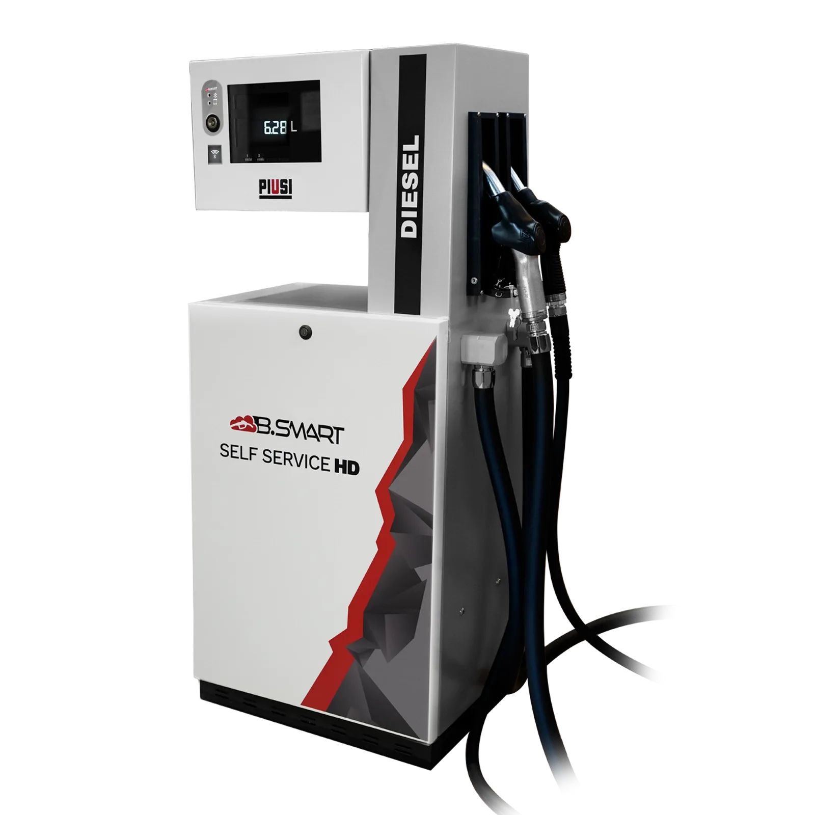 PIUSI SELF SERVICE HD MID 110/40 l/min – Dieselzapfsäule für LKW- und PKW-Flotten Impulsgeber