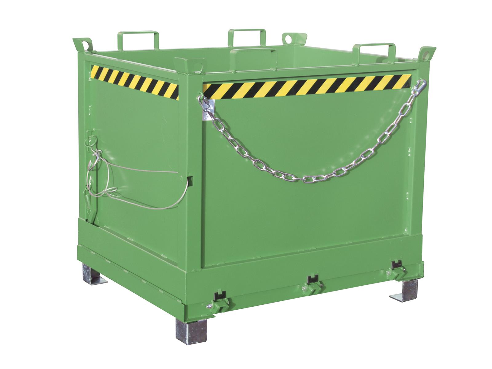 Klappbodenbehälter FB 1000 1,00m³ 1040x1245x1145mm RAL 6011 Resedagrün