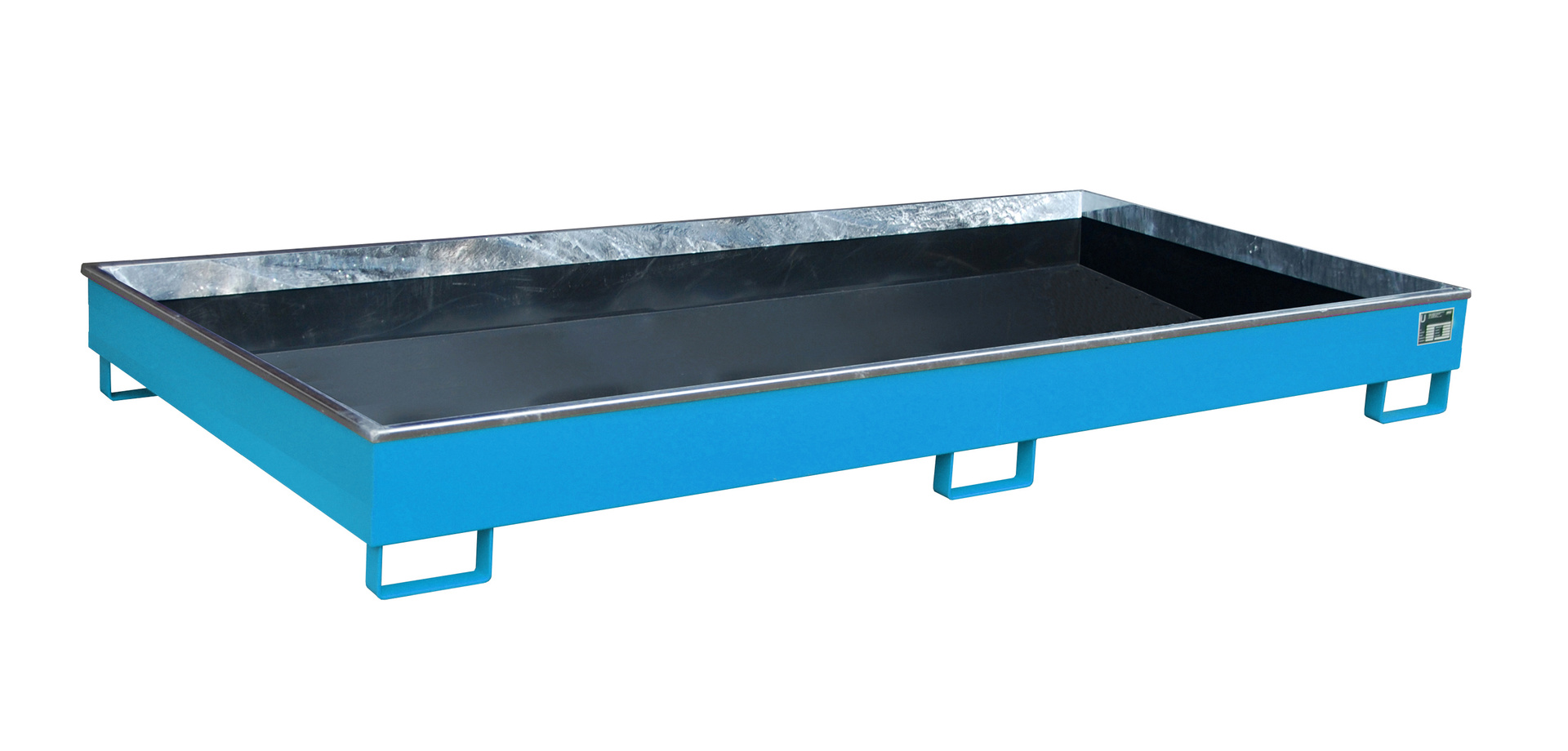 Regalwannen 2665x1315x210mm 240 Liter mit PE-Einsatz RAL 5012 Lichtblau