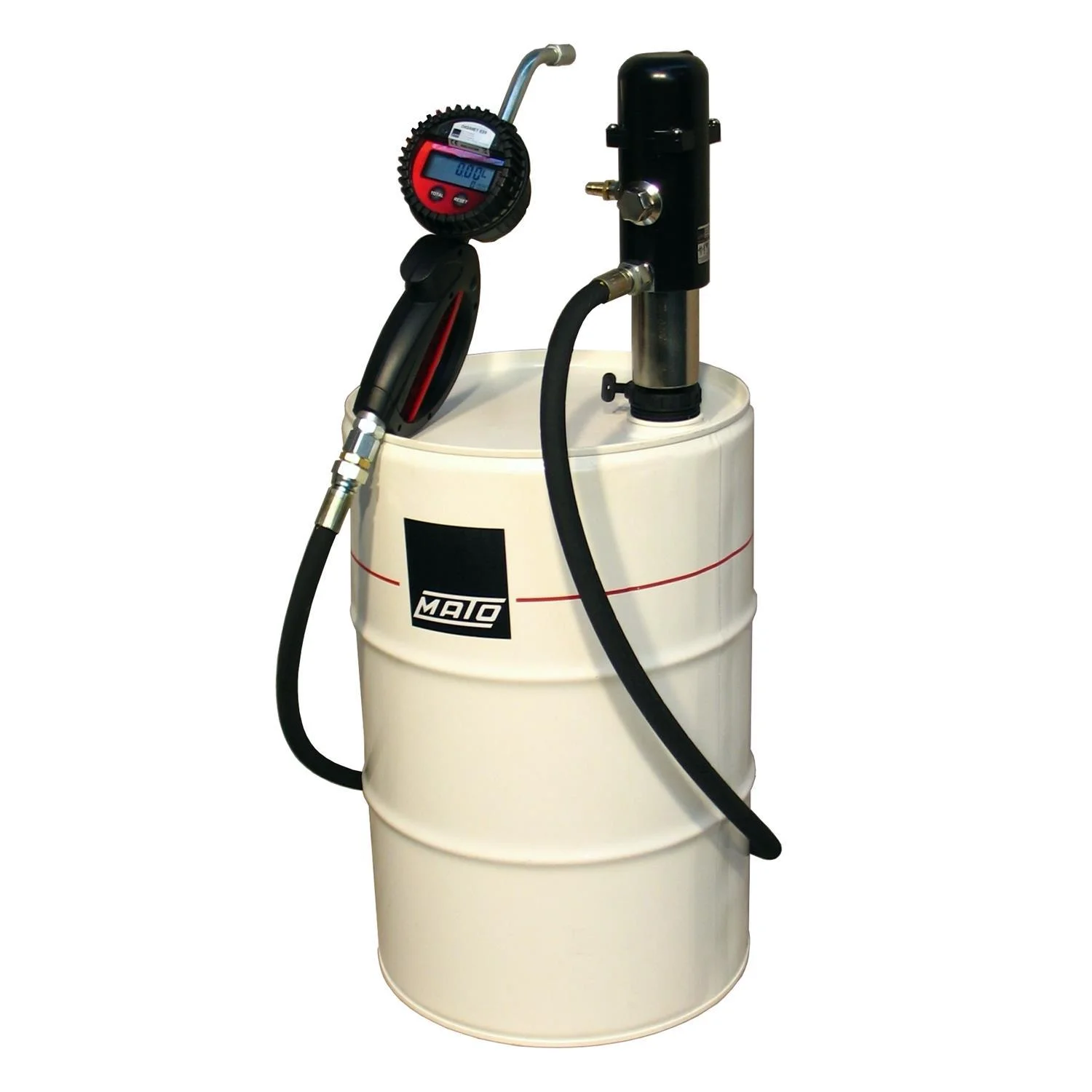 pneuMATO Oil Transfer Pump for Drum Mounting, Suitable for 50/60 and 200 Liter Drums, pneuMATO 3 with Oil Dispensing Gun
