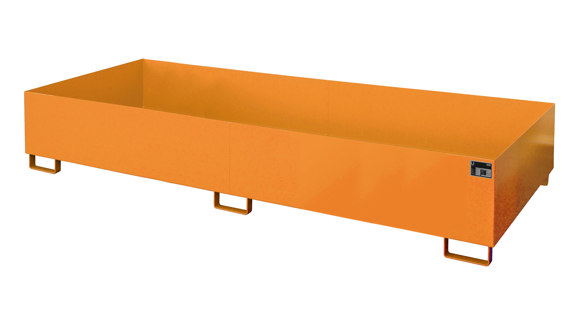Regalwannen 3250x1300x380mm 1000 Liter RAL 2000 Gelborange