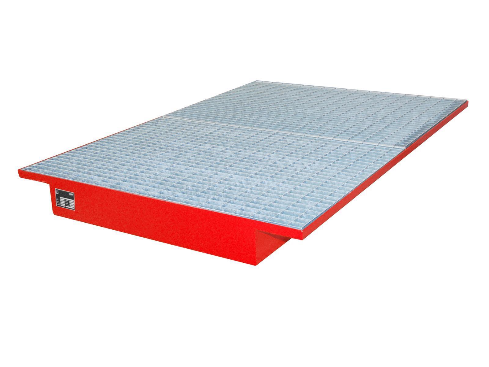 Einhängewannen 1750x1250/915x160mm 200 Liter Typ EHW 1800 RAL 3000 Feuerrot