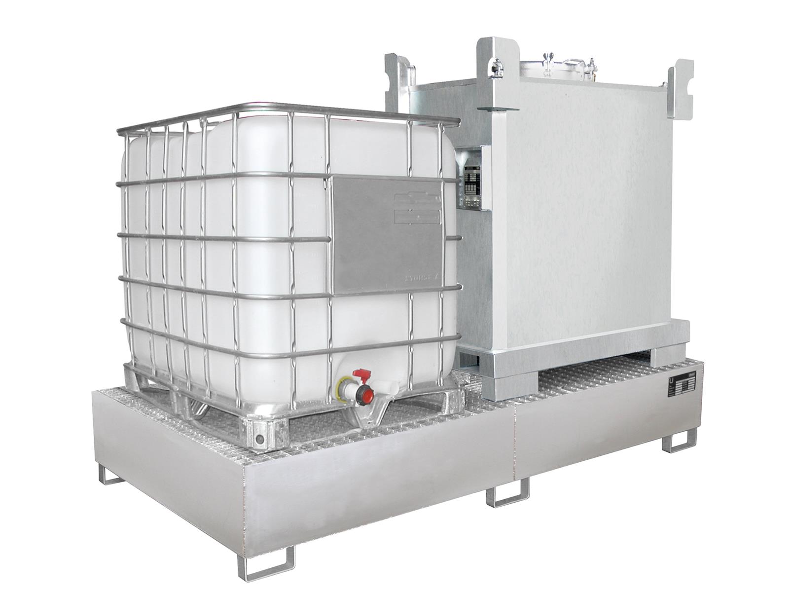 Edelstahl Auffangwanne 2650x1300x435mm 1000 Liter VAW1000-2