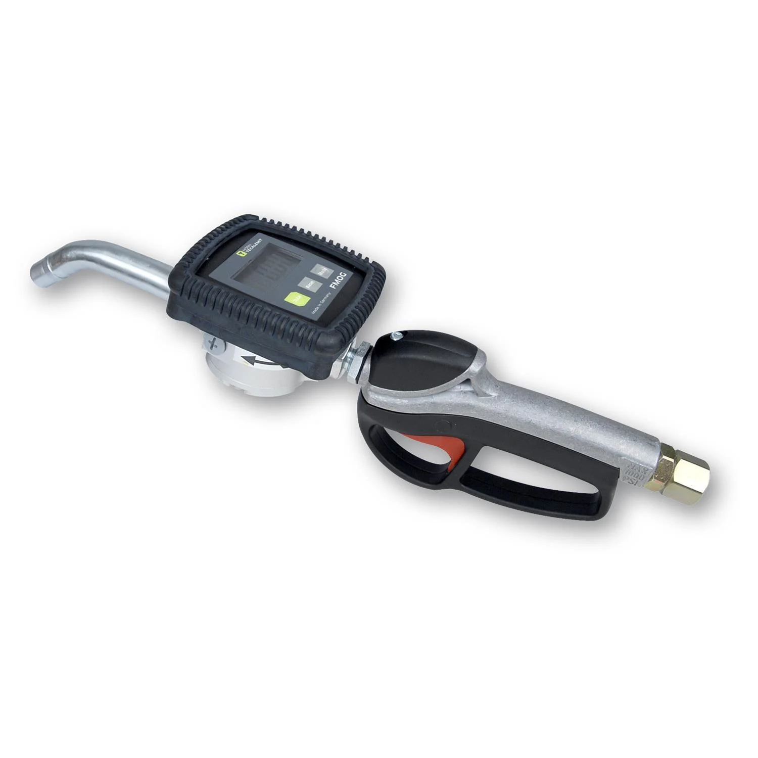 Contatore manuale HORN FMOG, MO, digitale, non omologato, Schweissbrenner, Gasbrenner, Display, Sicherheitsgriff, Metallic