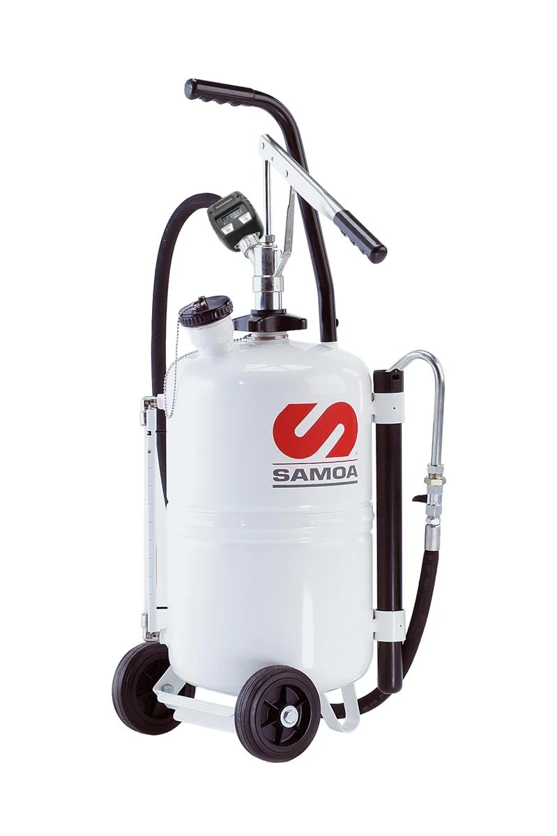 Dispositivo di dosaggio dell'olio DAZ-25, portatile, con pompa, contatore, tubo da 1,5 m, Samoa-Hallbauer