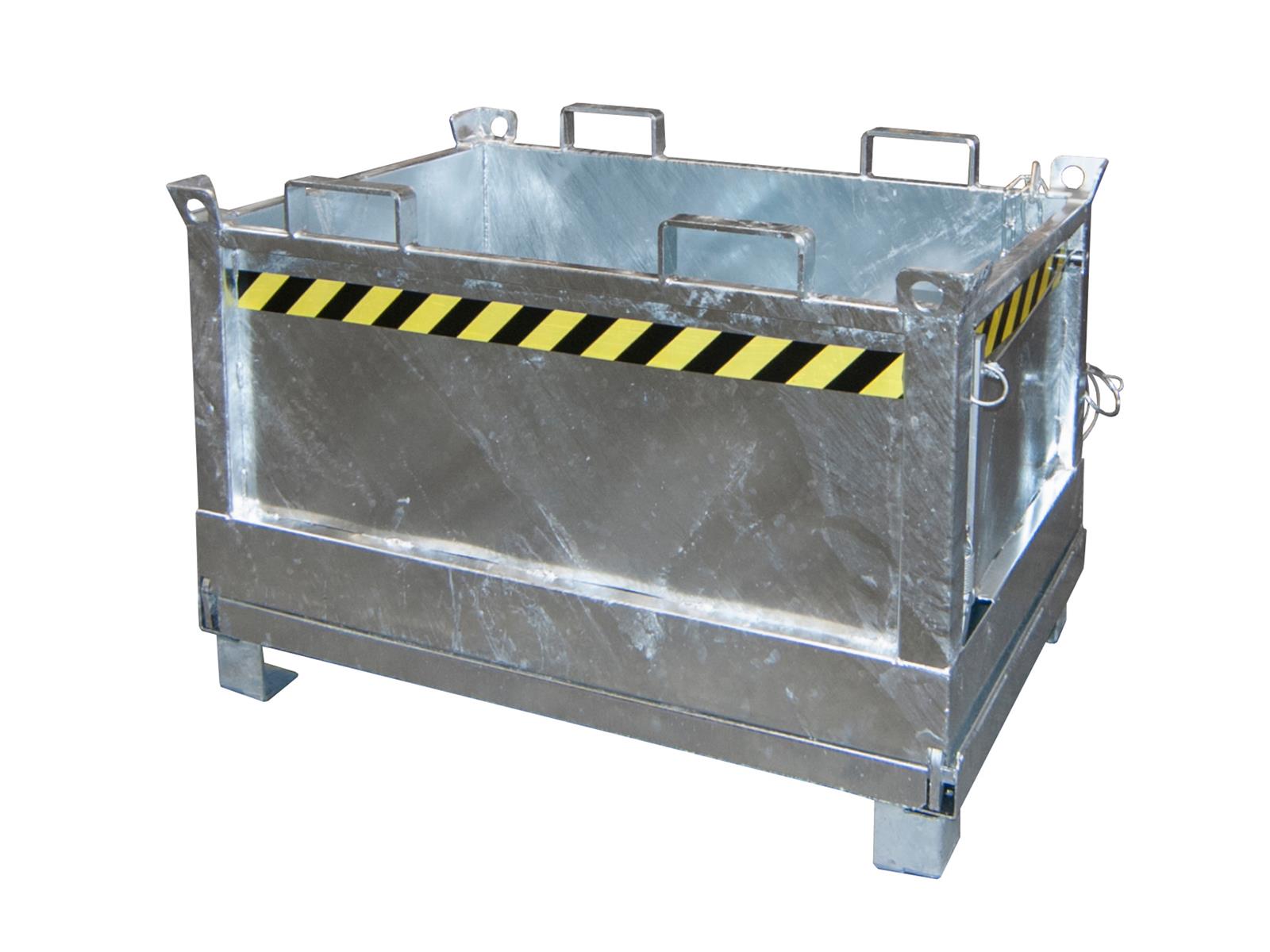 Klappbodenbehälter FB 500 0,50m³ 840x1245x845mm feuerverzinkt