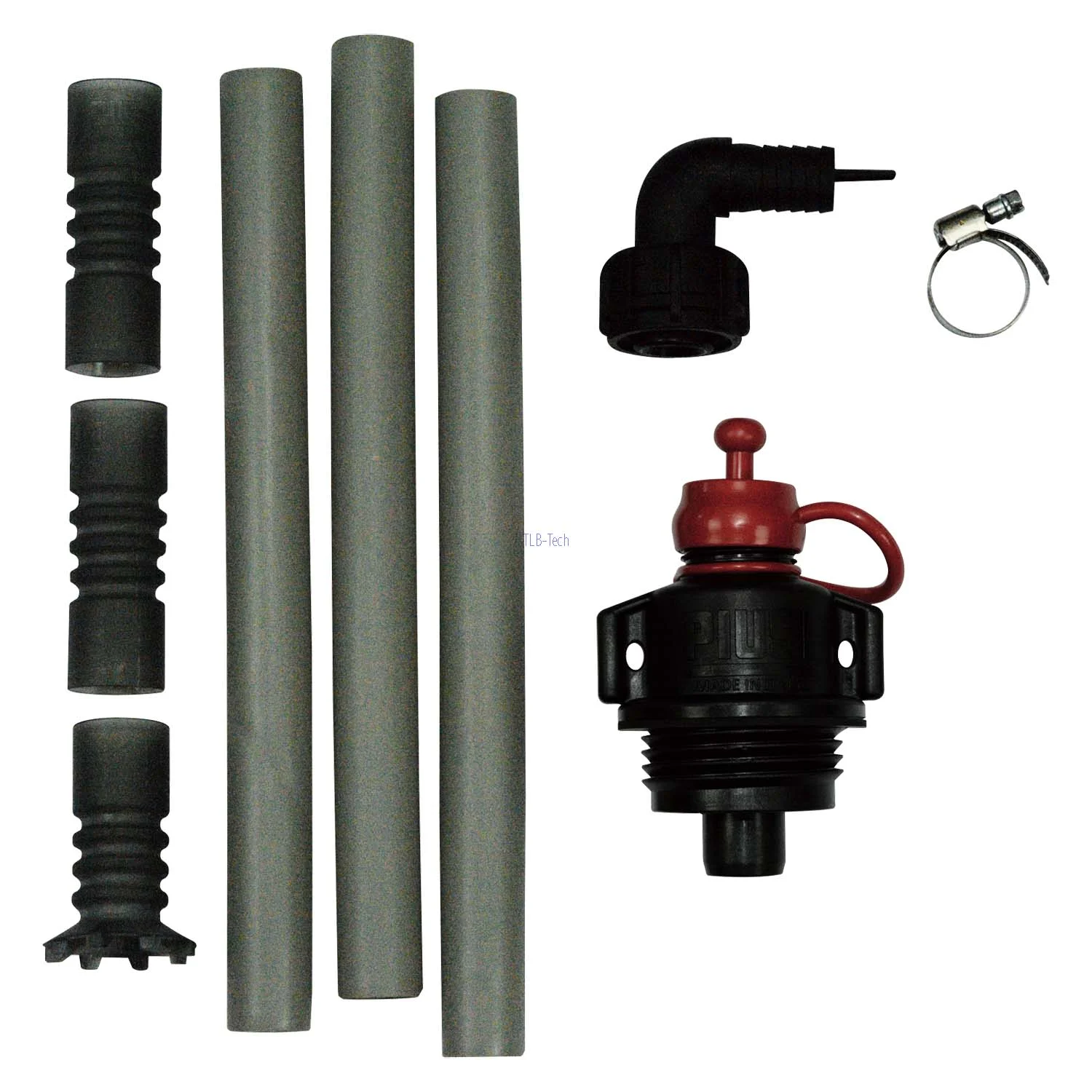 AF2 raccordo per fusto 56x4 – 1" inclusa tubazione per soluzione di urea AdBlue® PIUSI, Schlauch, Pumpe, Ventil, Schraubklemme, Adapter