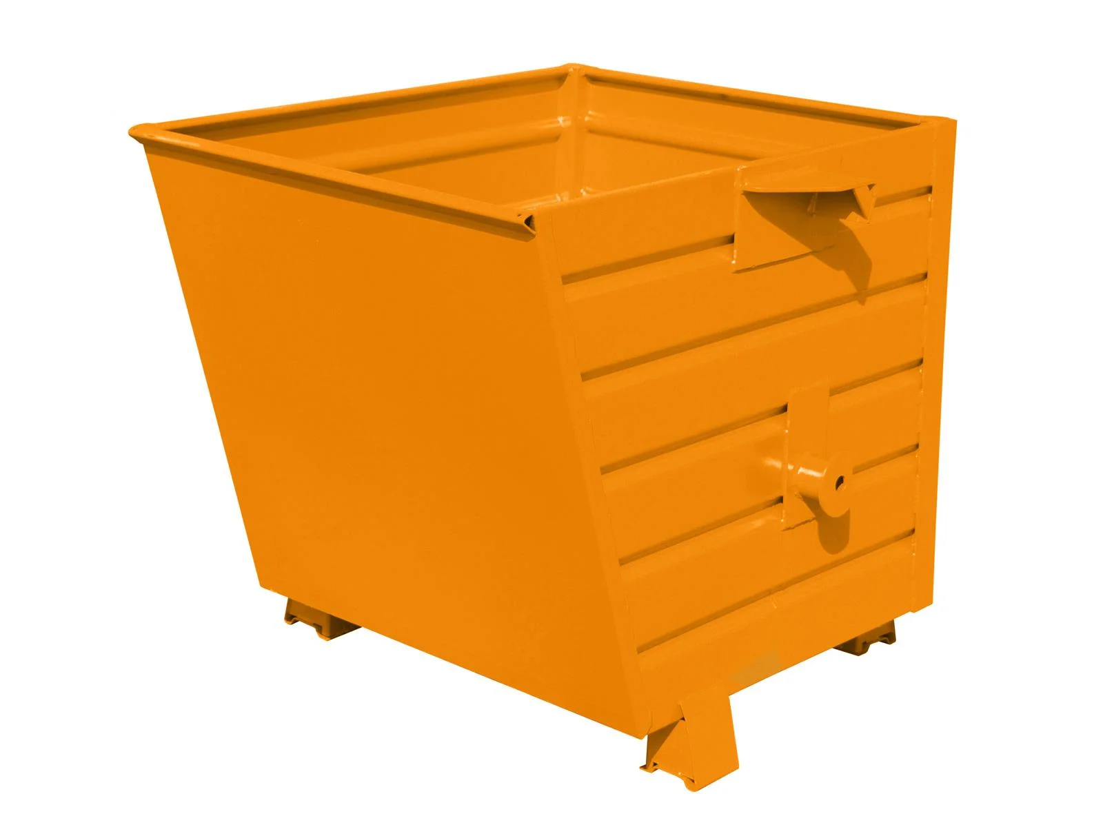 Cassone ribaltabile impilabile BSK 55, 1000 × 800 × 900 mm, 0,55 m³, colore RAL 2000 arancione-giallo