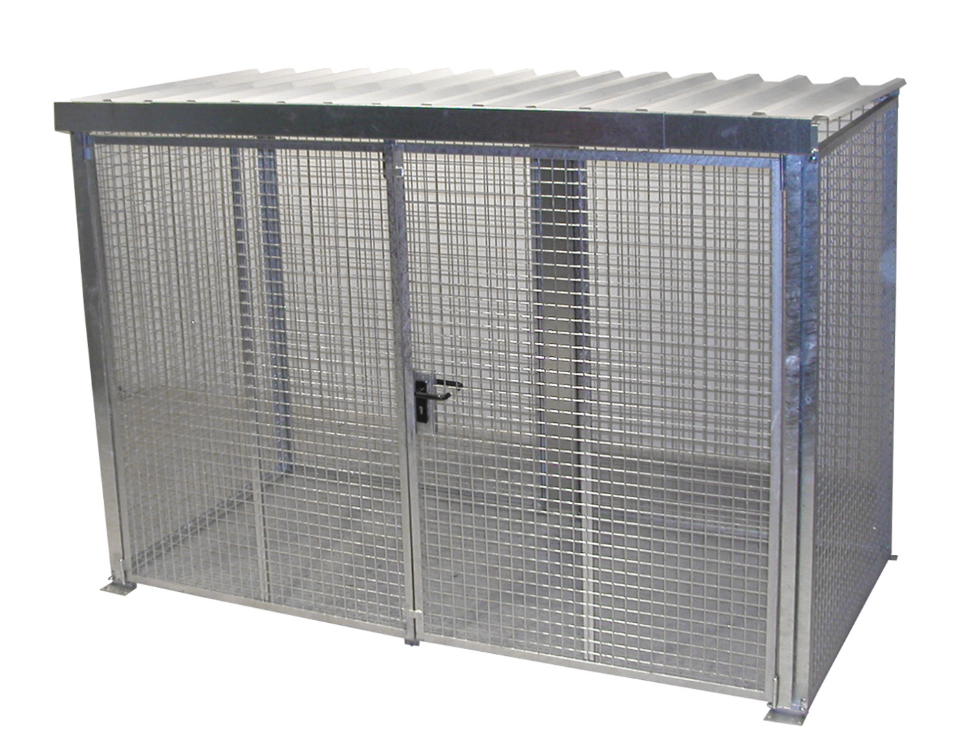 Gasflaschen-Container GFC-M4/D-DF, feuerverzinkt