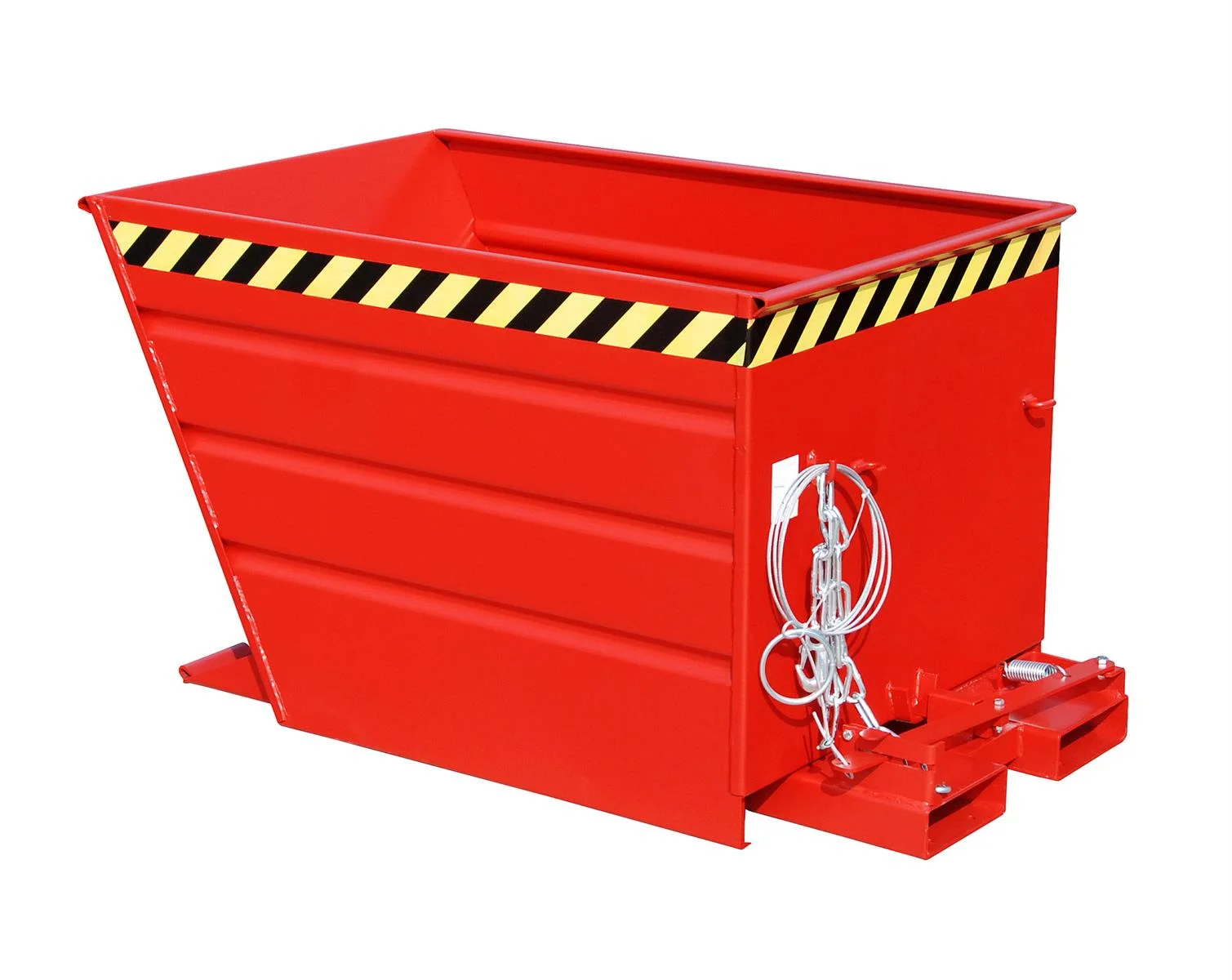 Contenitore ribaltabile VG 550 0,55 m³ 1370×800×730 mm RAL 3000 Rosso fuoco