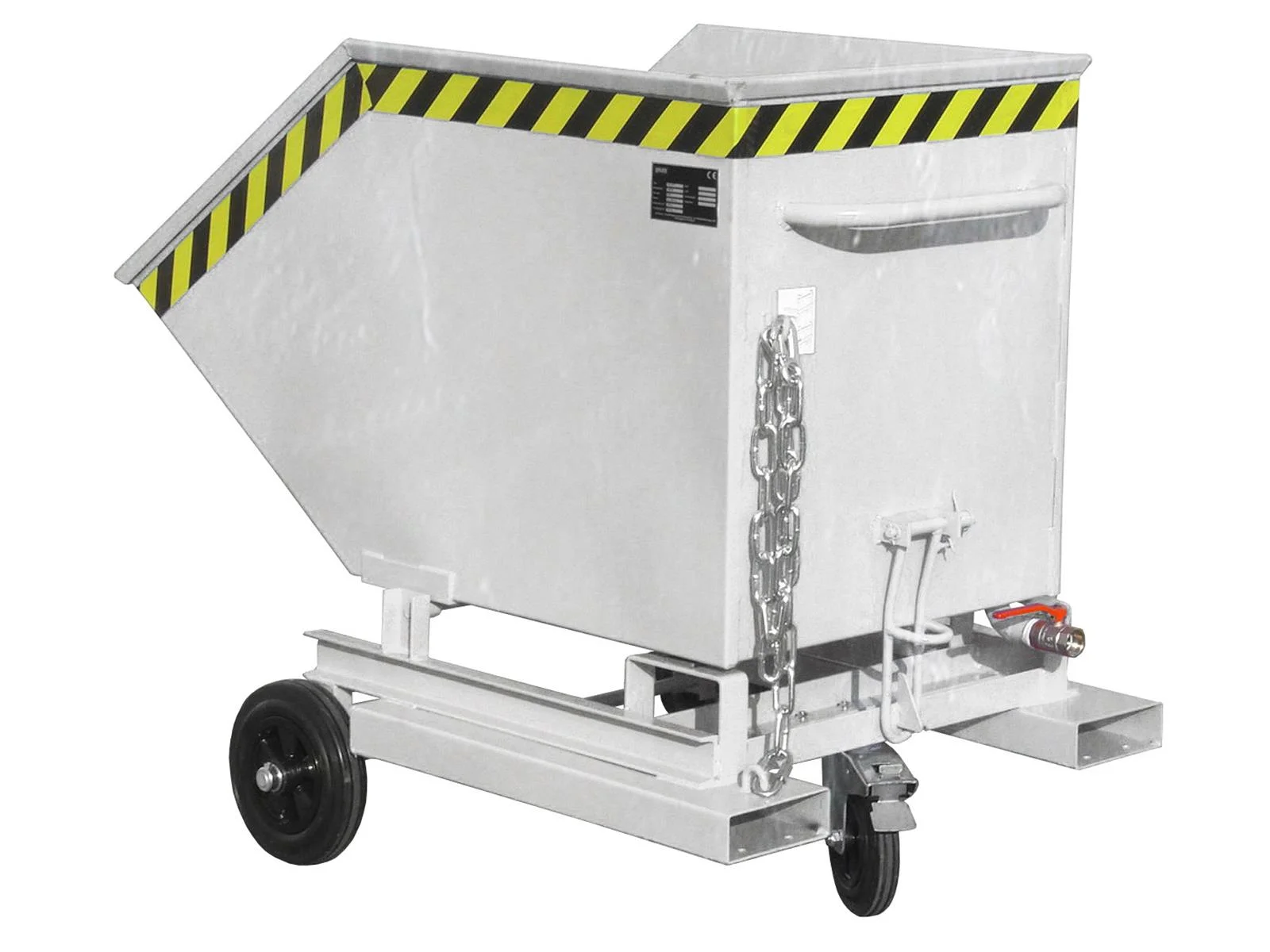Späne-Kastenwagen SKW-ET 400 Liter 1320x900x1090mm RAL 7005 Mausgrau