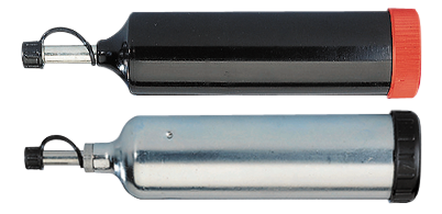 HD-Stoßpresse aus Stahl mit Spitzmundstück nach DIN 1282 (FormB) mit Schutzkappe