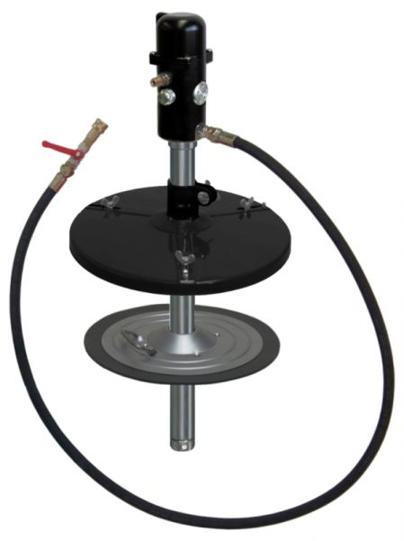 Pneumatisches Füllgerät pneuMATO-fill 200-d, stationär für 200 kg Fässer, Innen-Ø 550-590 mm