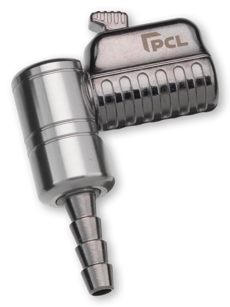 Reifenventilstecker One Clip pro Schlauchanschluss DN 8 PCL abgewinkelte Ausführung