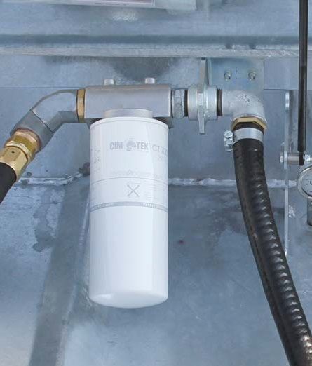 Kraftstofffilter Druckseitig an einer Pumpe montiert
